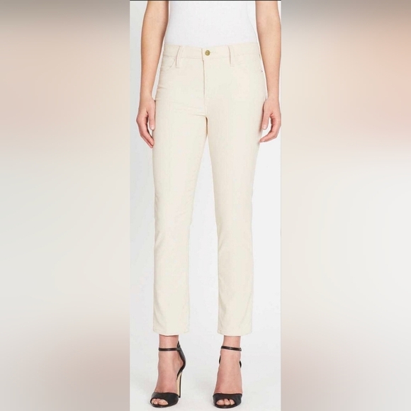 Frame Denim Women's Le High Straight Courdory Off White - Picture 1 of 12